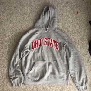 Ohio state Sweatshirt, grey and red.